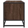 vidaXL TV Cabinet Brown Oak 80x34.5x40 cm Engineered Wood and Metal