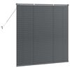 vidaXL Venetian Blinds Manual Dark Grey 130 x 130 cm Aluminium