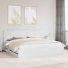 vidaXL Bed Frame with Drawer White 200 x 200 cm Engineer Wood