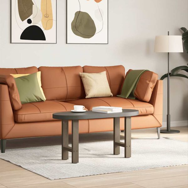 vidaXL Coffee Table Legs Natural Steel 2 pcs 38x(42-43) cm Steel