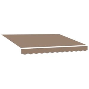 vidaXL Awning Replacement Fabric Taupe 236 x 195 cm Polyester