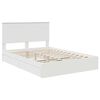 vidaXL Storage Bed with Headboard White 140 x 190 cm Engineered Wood