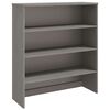 vidaXL Top for Highboard"HAMAR" Light Grey 90x30x100cm Solid Wood Pine