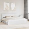vidaXL Storage Bed with Headboard White 200 x 200 cm Engineered Wood