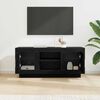 vidaXL TV Cabinet Black Oak 102 x 35 x 45 cm Engineered Wood