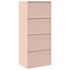 vidaXL Storage Cabinet Pink 60 x 40 x 140 cm Steel