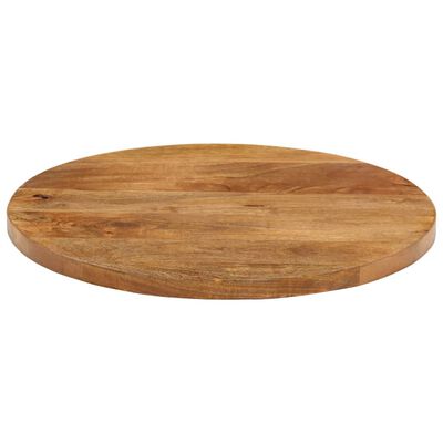 vidaXL Table Top Ø 60x2.5 cm Round Solid Wood Mango