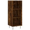 vidaXL Highboard Smoked Oak 34.5x32.5x180 cm Engineered Wood