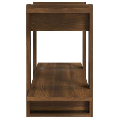 vidaXL Book Cabinet Brown Oak 100x30x51 cm Engineered Wood