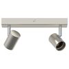 vidaXL Ceiling Spotlight Brushed nickel 26 x 6.5 x 11.5 cm Steel