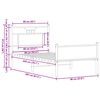 vidaXL Bed Frame without Mattress Sonoma Oak 90x200 cm Engineered Wood