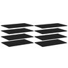 vidaXL Bookshelf Boards 8 pcs Black 80x50x1,5 cm Engineered Wood