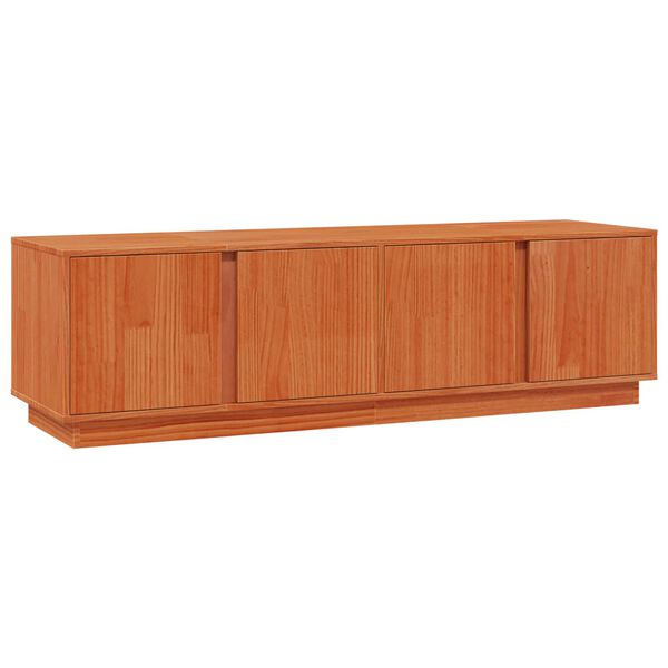 vidaXL TV Cabinet Wax Brown 140 x 40 x 40 cm Solid Pine Wood