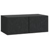 vidaXL Wall-Mounted TV Cabinet 98 x 41 x 30 cm Black Engineered Wood