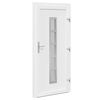 vidaXL Front Door White PVC
