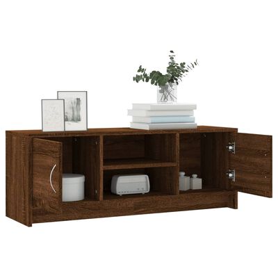 vidaXL TV Cabinet Brown Oak 102x30x37.5 cm Engineered Wood