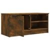 vidaXL TV Cabinet Smoked Oak 80x35x36.5 cm Engineered Wood