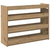 vidaXL Shoe Rack Artisan Oak 80x25x62 cm Engineered Wood