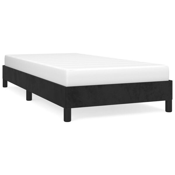 vidaXL Bed Frame without Mattress Black 90x190 cm Single Single Velvet