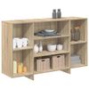 vidaXL Sideboard Sonoma Oak 120x30x75 cm Engineered Wood