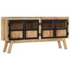 vidaXL Sideboard Brown and Black 160x30x76 cm Solid Wood Mango
