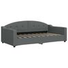 vidaXL Daybed with Trundle&Drawers without Mattress Dark Grey 90x190 cm Single
