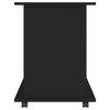 vidaXL Rolling Cabinet Black 60x45x60 cm Engineered Wood
