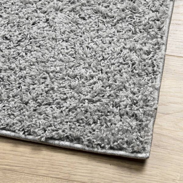 vidaXL Shaggy Rug PAMPLONA High Pile Modern Grey 100x200 cm