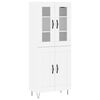 vidaXL Highboard White 69.5x34x180 cm Engineered Wood