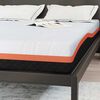 vidaXL Mattress White and Black 160 x 200 cm Gel-Infused Foam