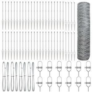 vidaXL Welded Wire Fence with Spikes 100 x 1 m (W x H)