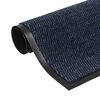 vidaXL Dust Control Mats 2 pcs Rectangular Tufted 40x60 cm Blue