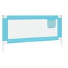 vidaXL Toddler Safety Bed Rail Blue 180x25 cm Fabric