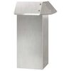 vidaXL Snail Fence 13.5 x 13.5 x 25 cm Stainless Steel Silver