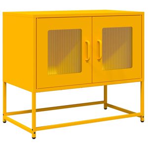 vidaXL TV Cabinet Mustard Yellow 68x39x60.5 cm Cold-rolled Steel