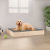 vidaXL Dog Bed 71,5x54x9 cm Solid Wood Pine