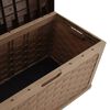 vidaXL Garden Storage Box 335 L Mocha-Chocolate PP Rattan