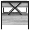 vidaXL Coffee Table with Infinity LED Grey Sonoma 50x50x51 cm