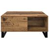 vidaXL Coffee Table Old Wood 80 x 80 x 36.5 cm Engineered Wood