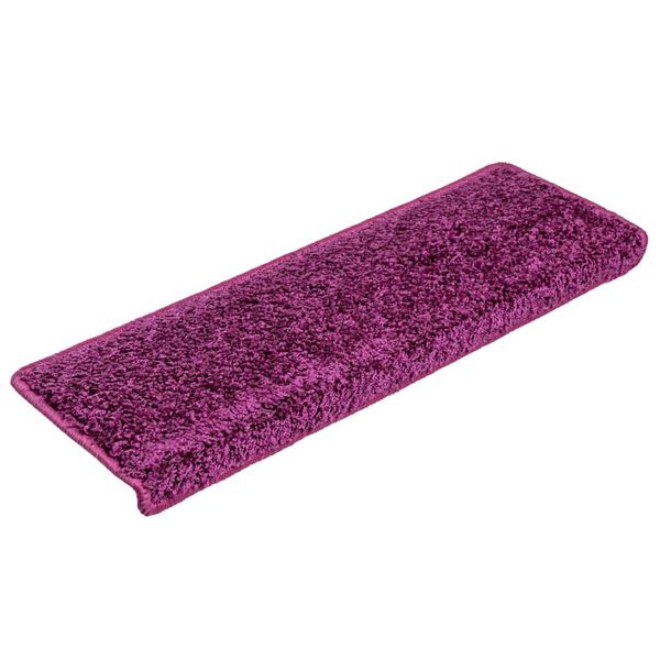 vidaXL Stair Mats 20 pcs 65x21x4 cm Violet Rectangular Edge