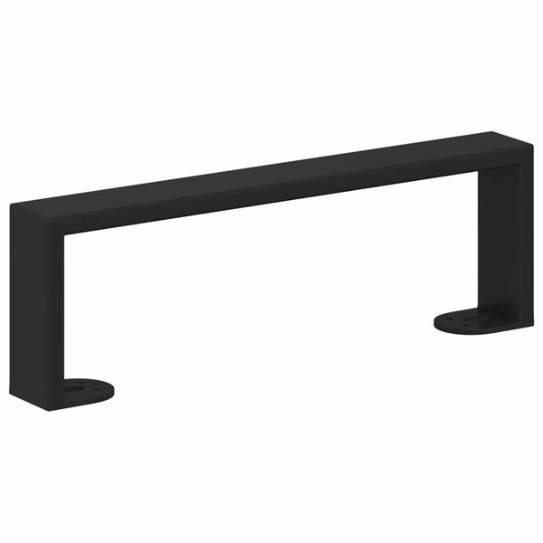 vidaXL Furniture Feet 2 pcs Black 311 x 40.5 x 100 mm Iron
