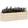 vidaXL Planter Ivory 160 x 40 x 45 cm Steel