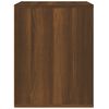 vidaXL Wall-mounted Bedside Cabinet Brown Oak 50x36x47 cm