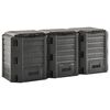 vidaXL Garden Composter Black 1200 L