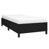 vidaXL Bed Frame without Mattress Black 90x190 cm Single Single Fabric