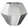vidaXL Planter 2 pcs Silver 100 x 100 x 80 cm Stainless Steel