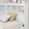 vidaXL Bookcase Bed with Headboard White 100 x 200 cm Engineered wood