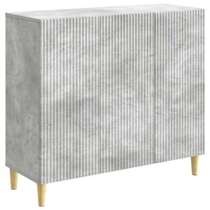 vidaXL Sideboard Concrete Grey 89 x 34.5 x 80 cm Engineered Wood