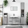 vidaXL Bathroom Cabinet Grey Sonoma 80x33x60 cm Engineered Wood