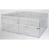 Kerbl Young Animal Free Range Enclosure with Escape Barrier 144x112x60 cm Chrome